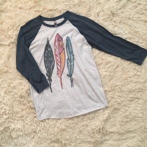 Next Level Apparel Feather Raglan Tee